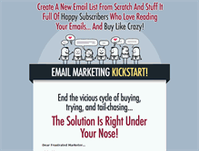 Tablet Screenshot of emailmarketingkickstart.com